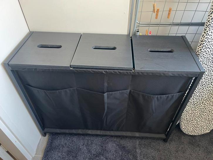 Wasmand met 3 vakken 95 x 33 x 71 cm Zo goed als nieuw, Huis en Inrichting, Badkamer | Badkamermeubels, Zo goed als nieuw, Overige typen