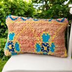 Vintage berber kussen, marokkaans kussen 60x40 cm, Ophalen of Verzenden, Nieuw, Vierkant
