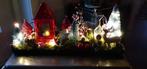 Langwerpig houdbaar kerststuk met lampjes., Diversen, Kerst, Ophalen