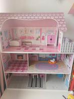Leuk poppenhuis met meubels, Ophalen of Verzenden, Zo goed als nieuw