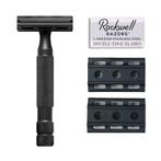 Rockwell Razors 6S Zwart | Safety Razor | Scheermes, Verzenden, Nieuw, Verzorging