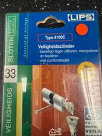 Lips 30/30 cilinder met certificaat/3 sleutels, Doe-het-zelf en Verbouw, Hang- en Sluitwerk, Ophalen of Verzenden, Nieuw, Koper of Messing