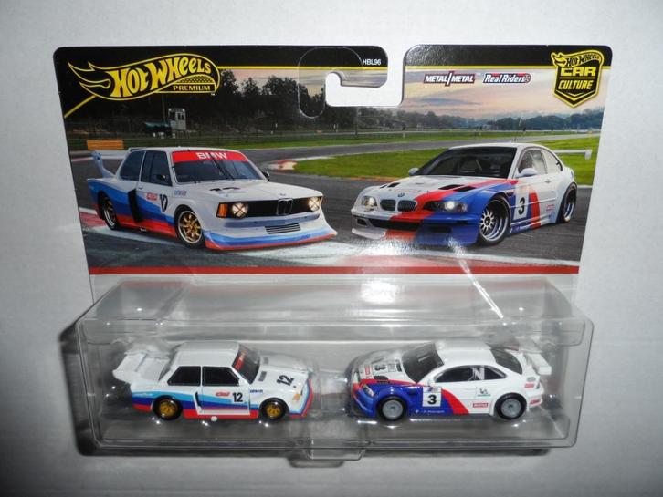Hot Wheels Premium 2 Pack BMW 320 Group 5 & '01 BMW M3 GTR, Hobby en Vrije tijd, Modelauto's | Overige schalen, Nieuw, Auto, Ophalen of Verzenden