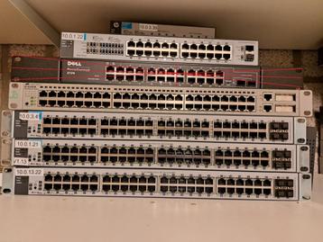 Hp switches Normaal + Poe(1920-24G) beschikbaar voor biedingen