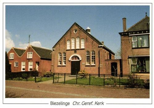 Biezelinge, Chr. Geref. Kerk - ongelopen, Verzamelen, Ansichtkaarten | Nederland, Ongelopen, Overijssel, 1920 tot 1940, Ophalen of Verzenden