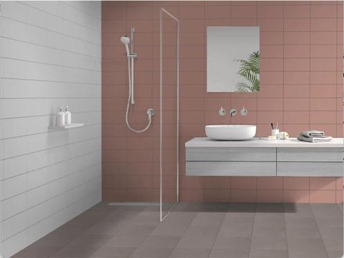 Prachtige NIEUWE badkamer tegel Bruin-Roze 15*30 45m2, Doe-het-zelf en Verbouw, Tegels, Nieuw, Wandtegels, Keramiek, Minder dan 20 cm
