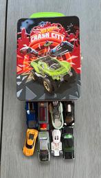 Hot Wheels verzamelkoffer met 8 auto's, metaal, Ophalen of Verzenden, Zo goed als nieuw