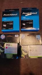 2 x HP & 2 xPrintAbout Inkt Cartridges, Computers en Software, Printerbenodigdheden, Ophalen of Verzenden, Nieuw, Cartridge, HP, PrintAbout