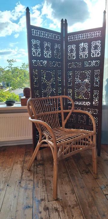 Vintage rotan stoel, boho, Bohemian beschikbaar voor biedingen