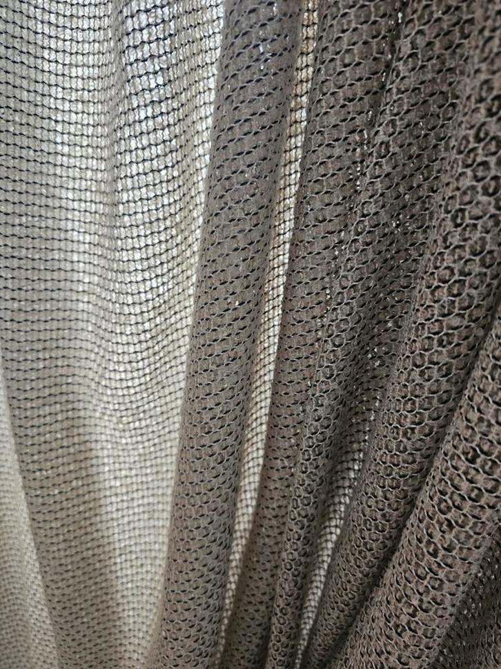 Gordijnen 290 hoog P7, Huis en Inrichting, Stoffering | Gordijnen en Lamellen, 200 cm of meer, 200 cm of meer, Wit, Beige, Zwart