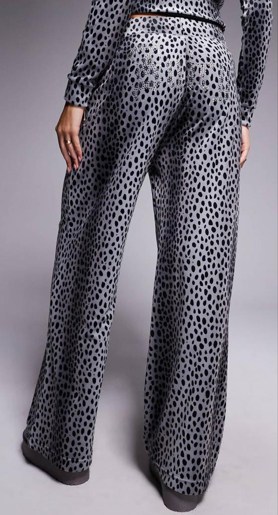 Juicy Couture Leopard Broek - Grijs - Nieuw, Kleding | Dames, Broeken en Pantalons, Nieuw, Grijs, Lang, Ophalen of Verzenden