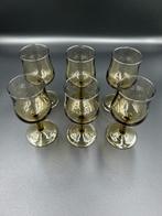 Set van 6 Luminarc France Smoke Wijnglazen – Vintage, Antiek en Kunst, Antiek | Glas en Kristal, Ophalen of Verzenden