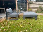 tuintafel met lounge stoel, Ophalen, Aluminium, Zo goed als nieuw, Loungeset