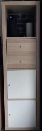 KALLAX kast / licht eiken 42x147cm / laden / inzetkastjes, Ophalen, Gebruikt