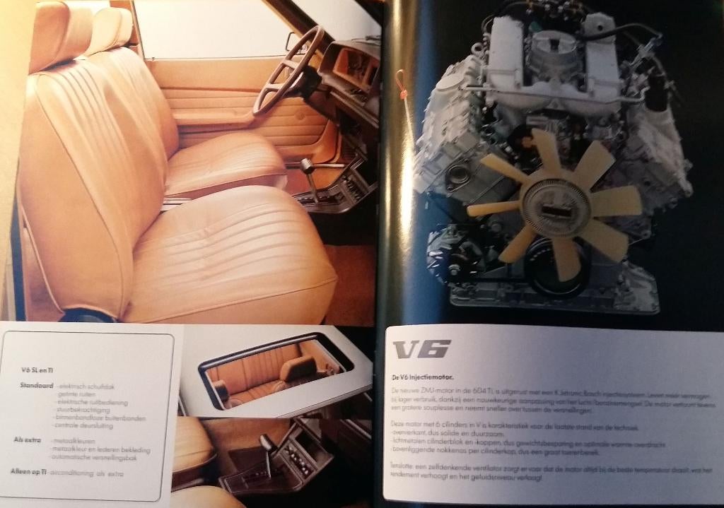 Peugeot 604 brochure 1978, Verzenden, Zo goed als nieuw, Peugeot
