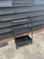 IKEA NISSFORS Roltafel - Zwart, Huis en Inrichting, Ophalen, Gebruikt, Zwart, Metaal