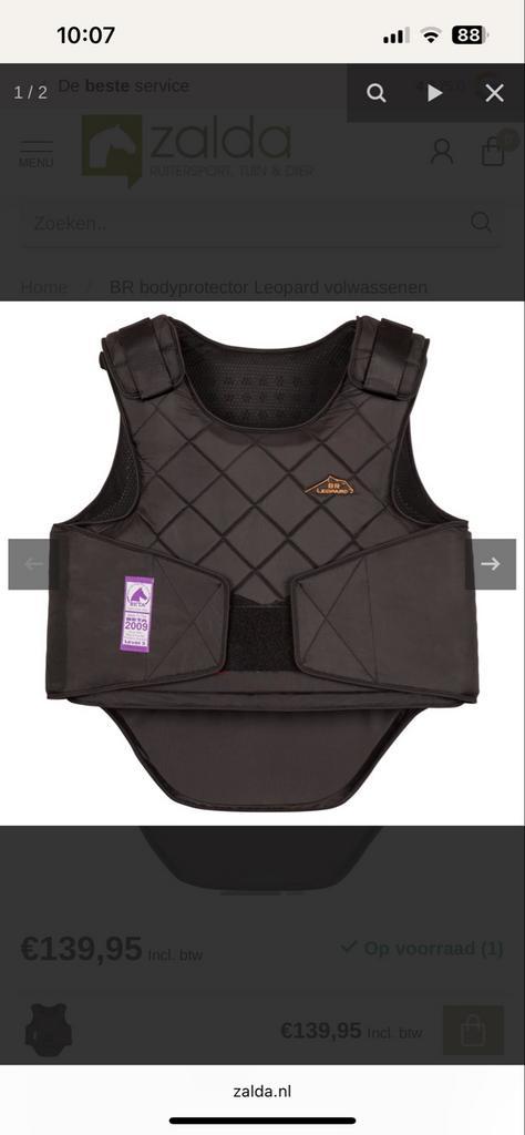 Body protector, Dieren en Toebehoren, Paarden en Pony's | Overige Paardenspullen, Gebruikt, Ophalen of Verzenden