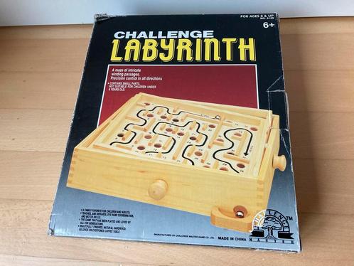 Knikkerspel Challenge Labyrinth, Kinderen en Baby's, Speelgoed | Houten speelgoed, Zo goed als nieuw, Overige typen, Verzenden