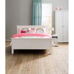 Soortgelijk Landelijk Houten Latbodem Bed | 160x200cm | Wit, Huis en Inrichting, Ophalen, Gebruikt, Wit, Tweepersoons