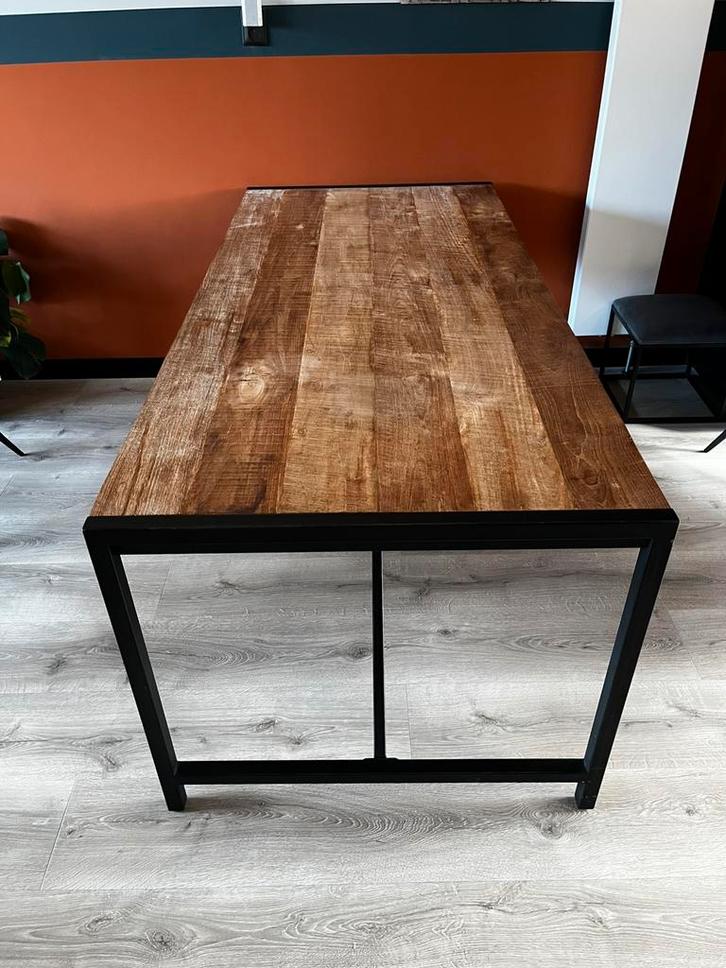 Velp eettafel, Huis en Inrichting, Tafels | Eettafels, Zo goed als nieuw, 50 tot 100 cm, 200 cm of meer, Rechthoekig, Teakhout