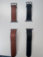 Twee originele Apple Watch 42mm lederen bandjes, Ophalen, Gebruikt, Bandje