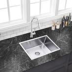 Spoelbak | Wasbak | Gootsteen voor keuken | 59x44x20cm | RVS, Overige kleuren, 25 tot 50 cm, Nieuw, Lendo Online