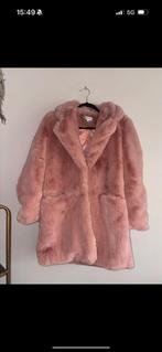 Roze faux fur jas - Maat S, Ophalen of Verzenden, Gedragen, Maat 36 (S), Roze