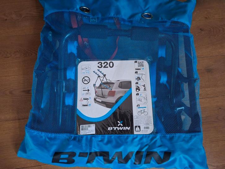 BTWIN 320 Fietsendrager - Achterklep, Auto diversen, Fietsendragers, Gebruikt, Achterklepdrager, 3 fietsen of meer, Ophalen