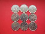 Lot Canada setje munten 25 Cent 1999 t/m 2010., Postzegels en Munten, Setje, Verzenden, Noord-Amerika