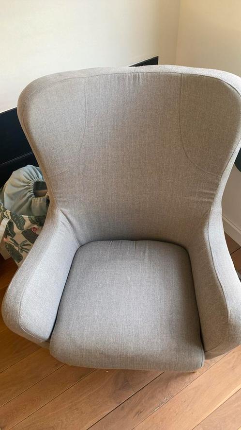 Grijze fauteuil, Huis en Inrichting, Fauteuils, Gebruikt, Ophalen
