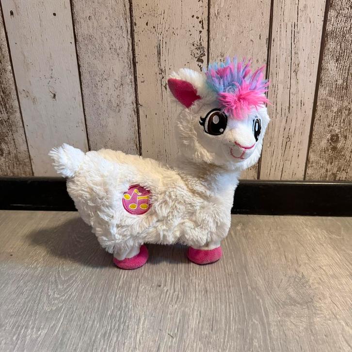 Lama met muziek, Kinderen en Baby's, Speelgoed | Knuffels en Pluche, Zo goed als nieuw, Overige typen, Ophalen