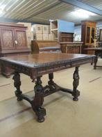 Oer 11339 ANTIEKE Bretonse snijwerk tafel met 4 stoelen, Ophalen