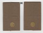 set rangen epauletten Vaandrig / Adjudant (H), Verzamelen, Ophalen of Verzenden, Landmacht, Nederland, Embleem of Badge