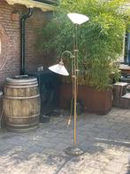 Vloerlamp met glazen kapjes, vintage, jaren 70, Huis en Inrichting, Lampen | Vloerlampen, Ophalen, Gebruikt, Glas, Art deco stijl