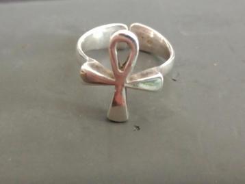 Egyptische Ankh Kruis ring, Size: 16,5mm beschikbaar voor biedingen