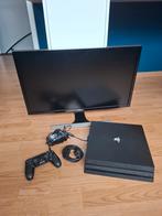 PS4 PRO met 28 inch monitor en controller, Spelcomputers en Games, Spelcomputers | Sony PlayStation 4, Ophalen of Verzenden, Gebruikt