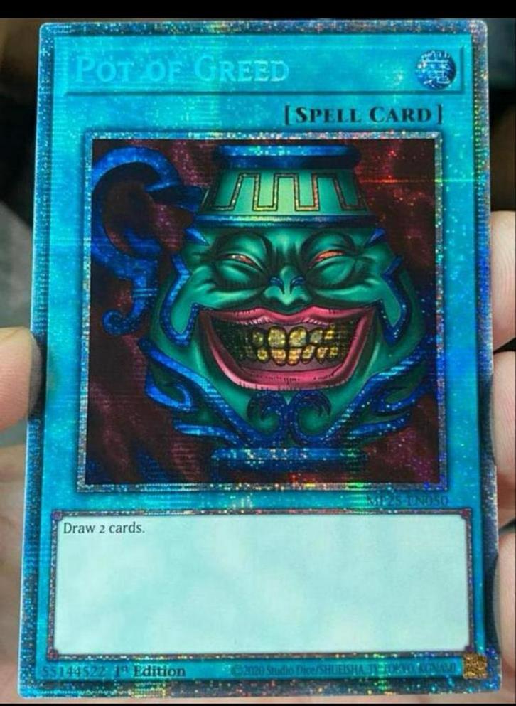 Yu-Gi-Oh! Pot of Greed MP25 1st Ed Starlight Rare !, Hobby en Vrije tijd, Verzamelkaartspellen | Yu-gi-Oh!, Zo goed als nieuw