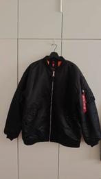 Alpha Industries unisex bomber – maat M/L (oversized), Zwart, Maat 42/44 (L), Ophalen of Verzenden, Zo goed als nieuw
