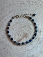 Prachtige armband met aquamarijn en lapis lazuli, 925 zilver, Verzenden, Nieuw, Blauw, Zilver