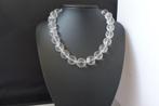 Bergkristal ( 16 mm ) ketting/oorhanger-set, Verzenden, Nieuw, Met edelsteen