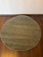 Groen rond vloerkleed - IKEA ÅDUM  130 cm, Huis en Inrichting, 100 tot 150 cm, Rond, Ophalen of Verzenden, Zo goed als nieuw