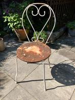 Vintage Tuinstoel Metaal Wit, Huis en Inrichting, Stoelen, Ophalen, Gebruikt, Wit, Metaal