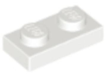 Lego Stenen 5x 1x2 Plaat Wit 3023 (NIEUW) beschikbaar voor biedingen