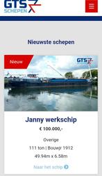Ter overname: scheepsreparatiebedrijf met werkschip Janny, Watersport en Boten, Ophalen, Diesel