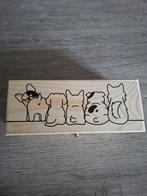 Houten theedoos met hondjes en 3 vakken., Ophalen of Verzenden, Nieuw