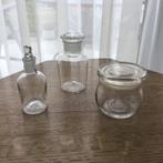Verschillende Glazen potjes., Ophalen of Verzenden