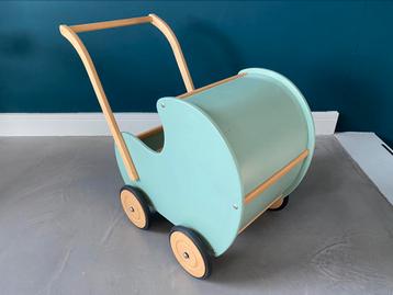 Houten (loop)kinderwagen