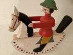 Jongen op paard, antiek hout., Antiek en Kunst, Ophalen of Verzenden