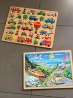 Twee houten puzzels, Ophalen, 2 tot 4 jaar, Gebruikt, 10 tot 50 stukjes
