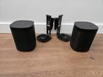 Sonos One SL set, zwart, met muurbeugels, Audio, Tv en Foto, Luidsprekers, Ophalen of Verzenden, Zo goed als nieuw, Sonos, Minder dan 60 watt